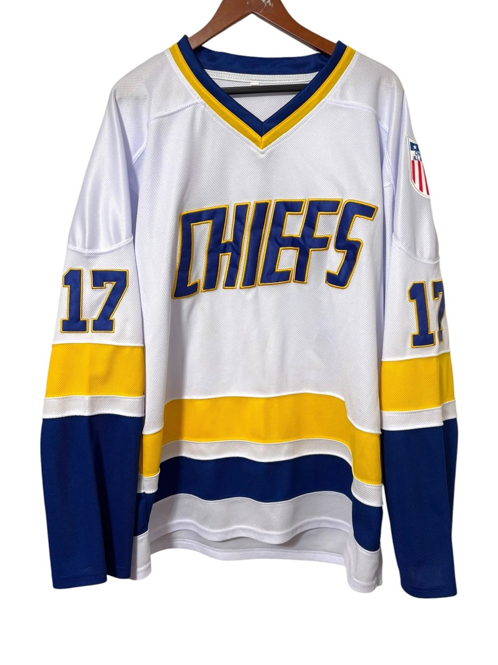 Hanson Brothers Jersey Charlestown Chiefs 17 Slap Shot‎ Hockey Movie Jersey
